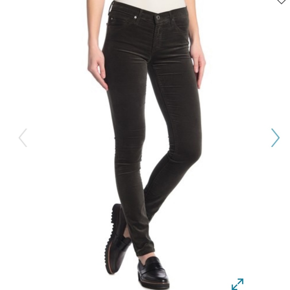 AG Super Skinny Velvet Pants